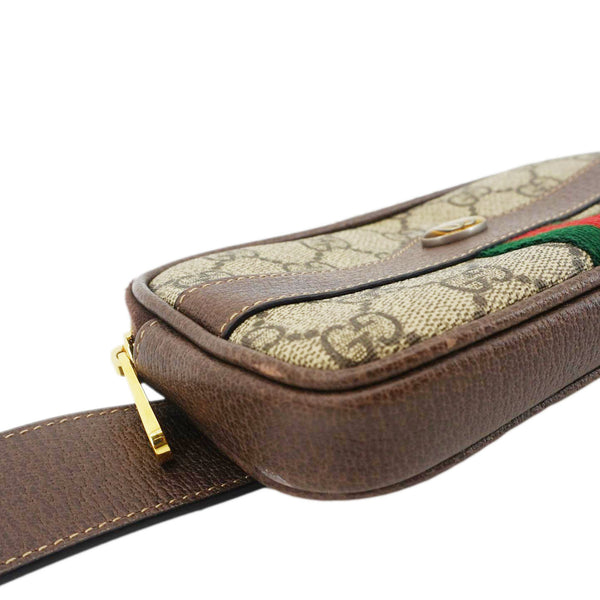 GUCCI Web Ophidia GG Supreme Canvas Belt Bag Beige 519308