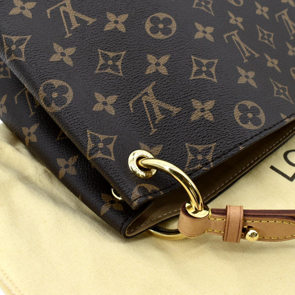 LOUIS VUITTON Graceful MM Monogram Canvas Shoulder Bag Brown