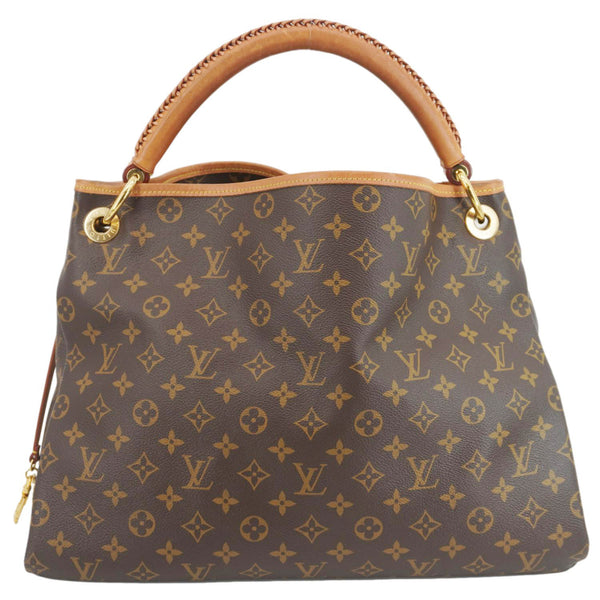 LOUIS VUITTON Artsy MM NM Monogram Canvas Shoulder Bag Brown