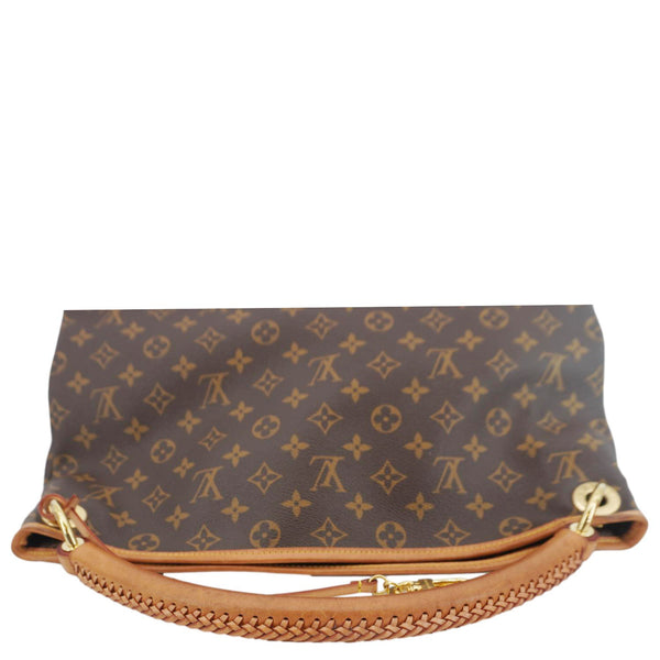 LOUIS VUITTON Artsy MM NM Monogram Canvas Shoulder Bag Brown