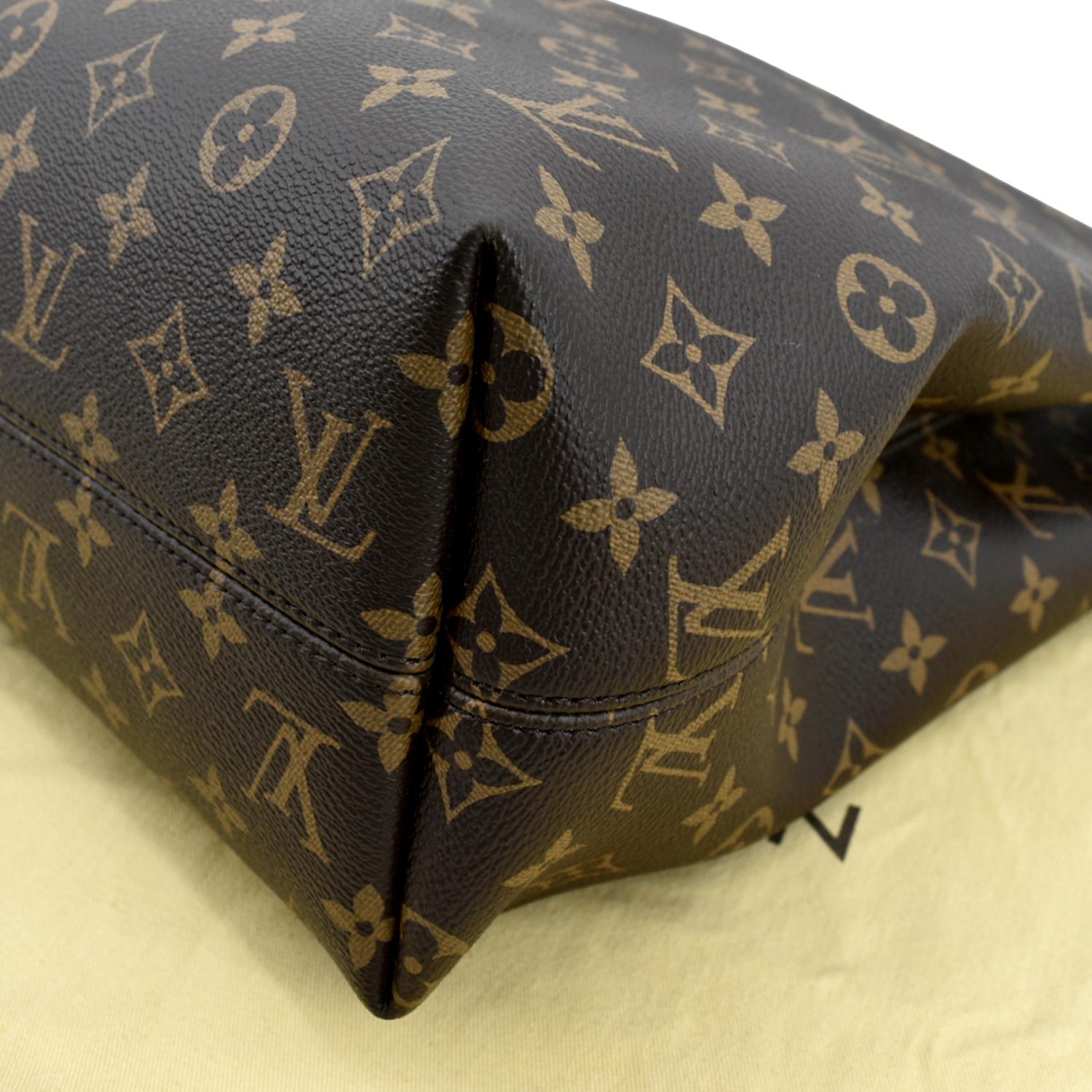 Graceful cloth handbag Louis Vuitton Beige in Cloth - 37196255