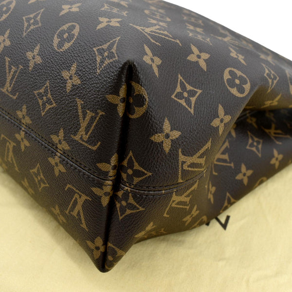 LOUIS VUITTON Graceful MM Monogram Canvas Shoulder Bag Brown