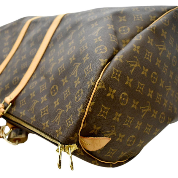 LOUIS VUITTON Keepall 60 Monogram Canvas Travel Bag Brown