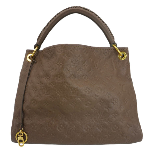 LOUIS VUITTON Artsy MM Monogram Empreinte Leather Hobo Bag Brown