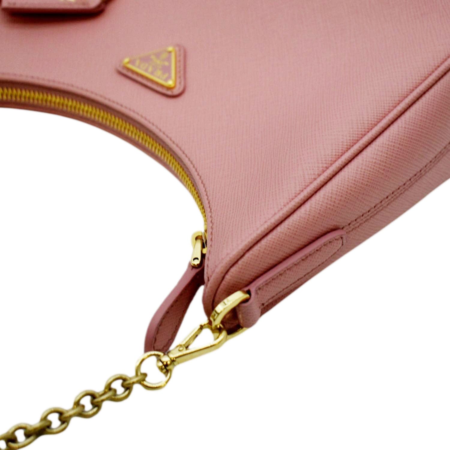 Petal Pink Prada Re-edition 2005 Saffiano Leather Bag