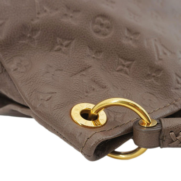 LOUIS VUITTON Artsy MM Monogram Empreinte Leather Hobo Bag Brown