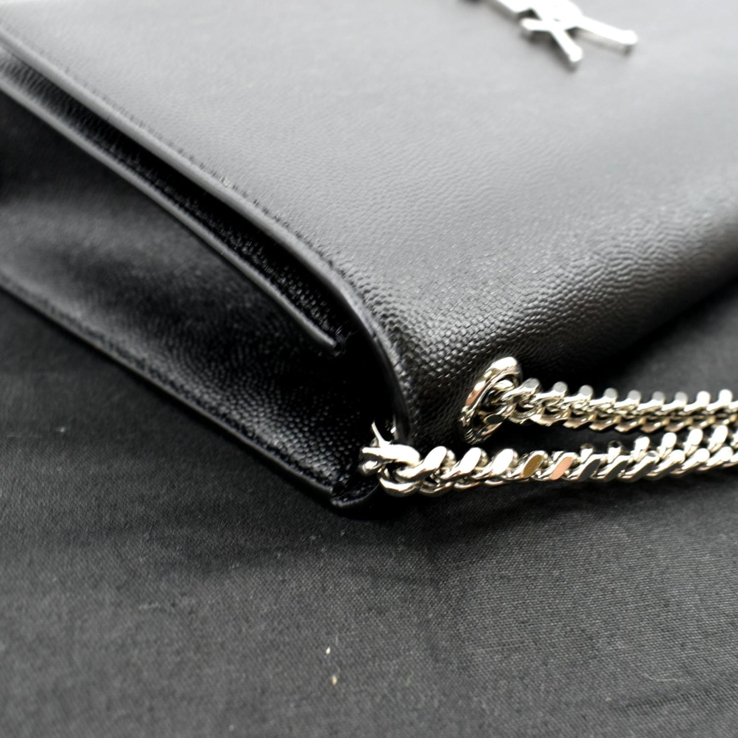 Yves Saint Laurent YSL Kate Medium Black Tassel Bag in Dust Bag at
