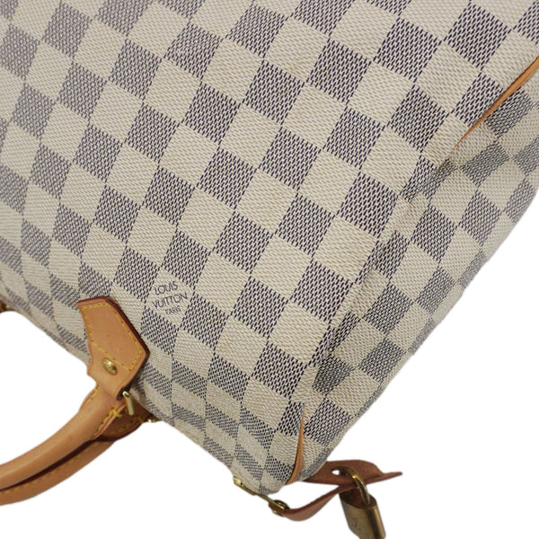 LOUIS VUITTON Speedy 30 Damier Azur Shoulder Bag White