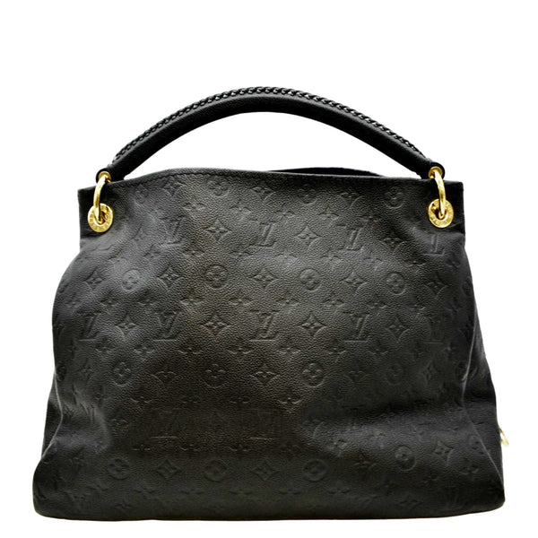 LOUIS VUITTON Artsy MM Empreinte Leather Hobo Bag Black