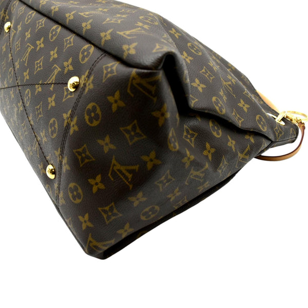 LOUIS VUITTON Artsy MM Monogram Canvas Hobo Bag Brown