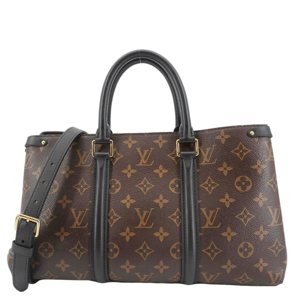 LOUIS VUITTON Soufflot MM Monogram Canvas Shoulder Bag Brown