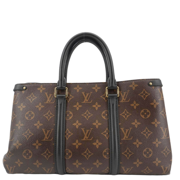 LOUIS VUITTON Soufflot MM Monogram Canvas Shoulder Bag Brown