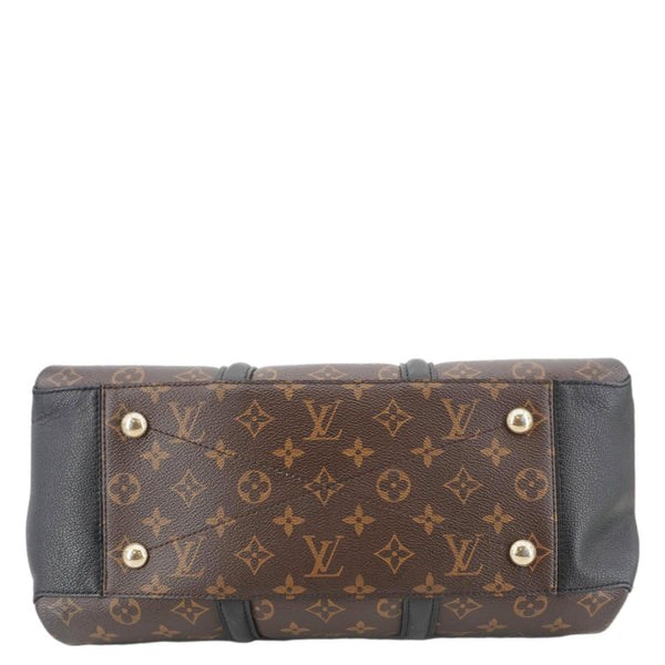 LOUIS VUITTON Soufflot MM Monogram Canvas Shoulder Bag Brown