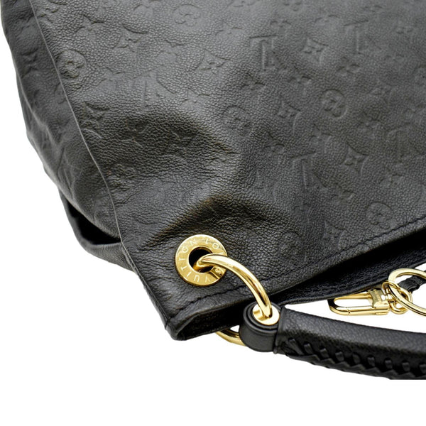 LOUIS VUITTON Artsy MM Empreinte Leather Hobo Bag Black