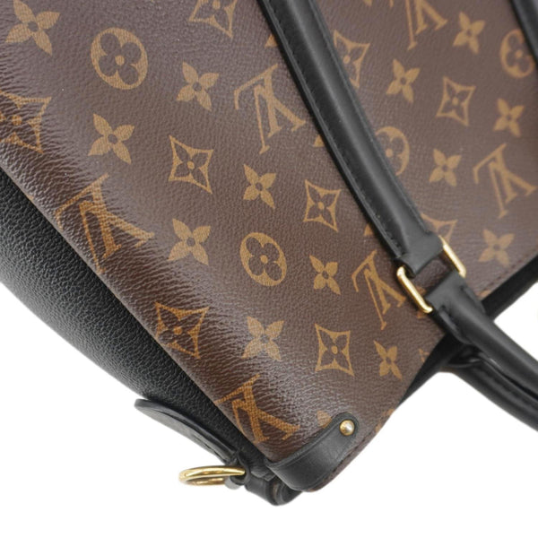 LOUIS VUITTON Soufflot MM Monogram Canvas Shoulder Bag Brown