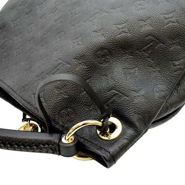 LOUIS VUITTON Artsy MM Empreinte Leather Hobo Bag Black