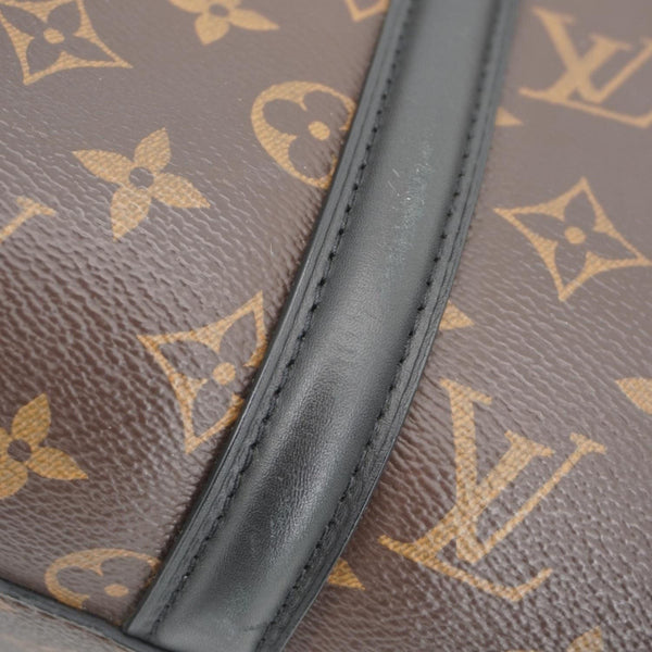 LOUIS VUITTON Soufflot MM Monogram Canvas Shoulder Bag Brown