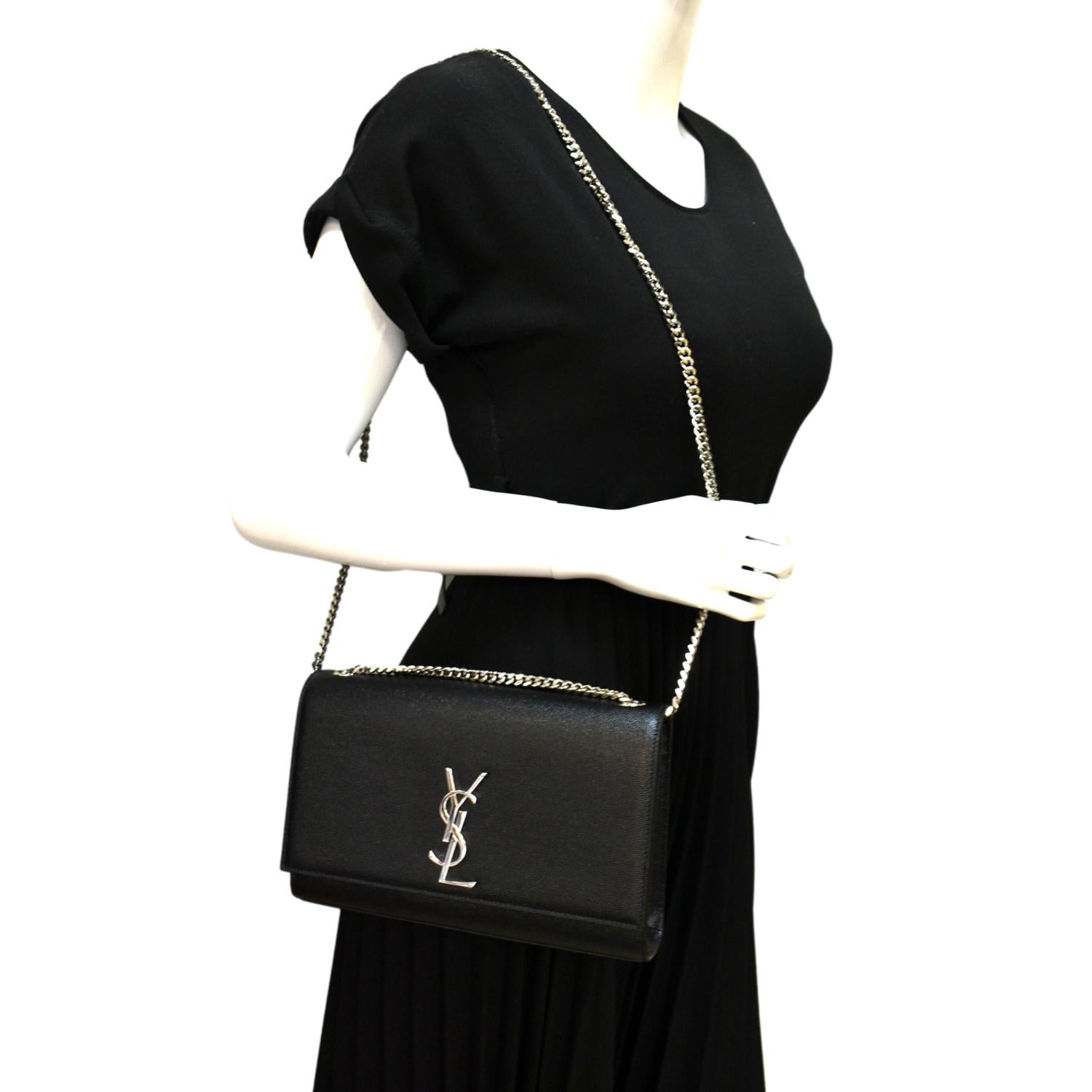 Black Kate small grained-leather cross-body bag, Saint Laurent