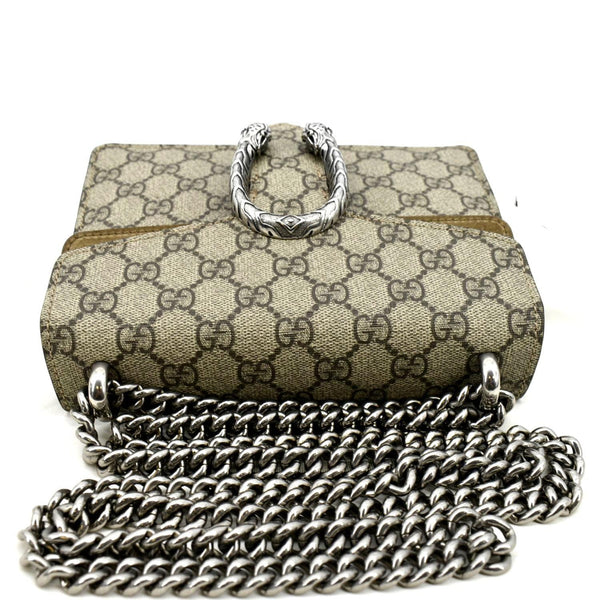 GUCCI Dionysus Mini GG Supreme Canvas Crossbody Bag Beige 421970