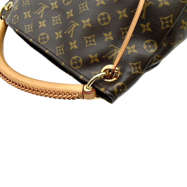 LOUIS VUITTON Artsy MM Monogram Canvas Hobo Bag Brown