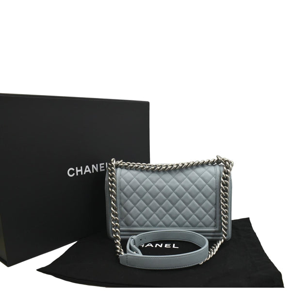 Chanel Medium Boy Flap Quilted Leather Shoulder Bag - Product