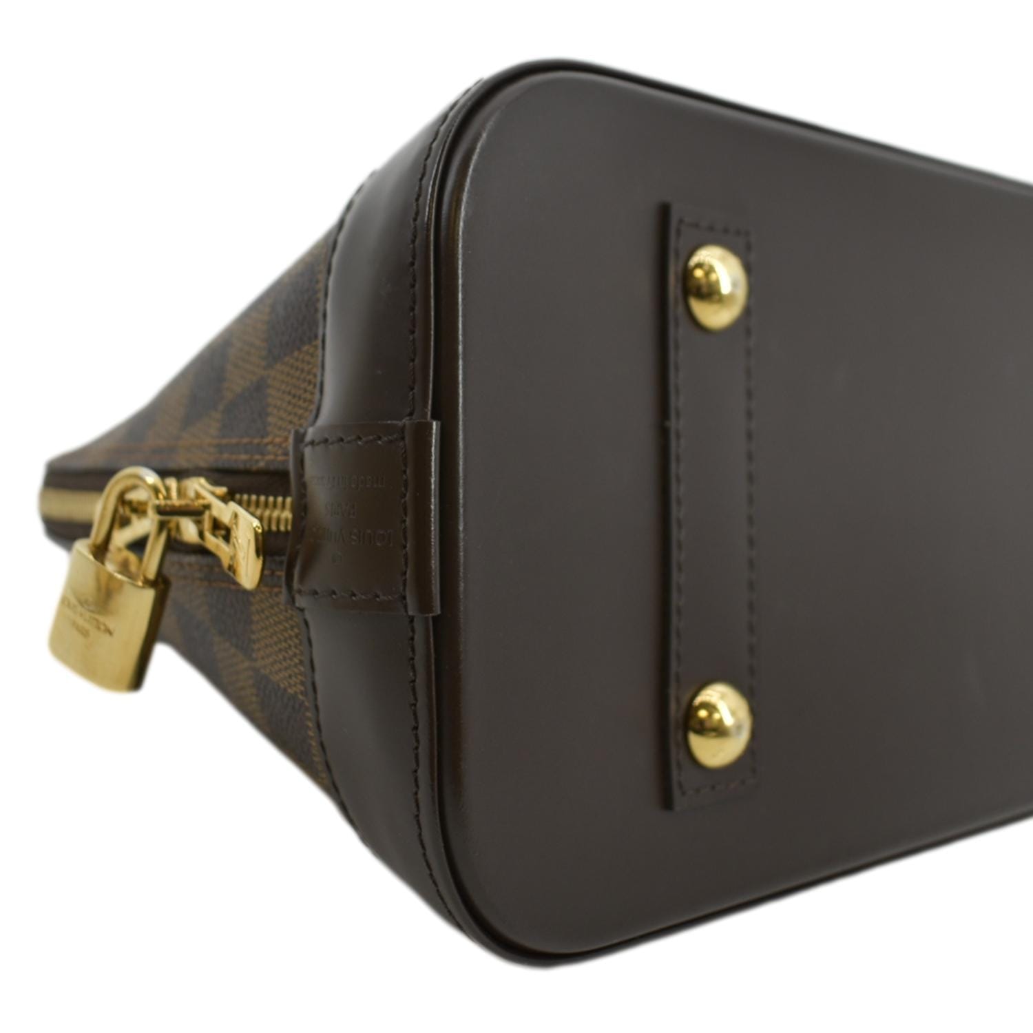 Louis Vuitton Damier Ebene Alma PM - Brown Handle Bags, Handbags