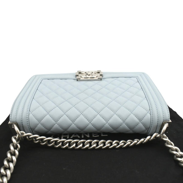 Chanel Medium Boy Flap Quilted Leather Shoulder Bag - Top