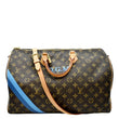 LOUIS VUITTON Speedy 40 Bandouliere Heritage Monogram Canvas Travel Bag Brown