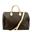 LOUIS VUITTON Speedy 35 Bandouliere Monogram Canvas Shoulder Bag Brown