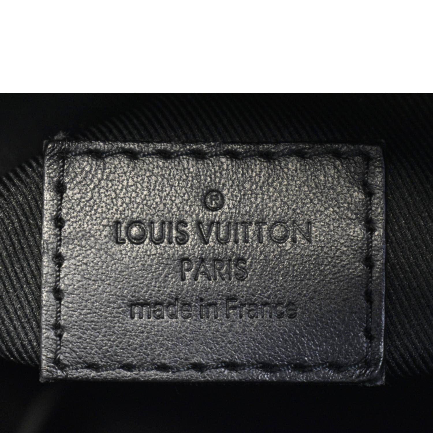 Louis Vuitton BROWN MONOGRAM COATED CANVAS and BLACK CALFSKIN