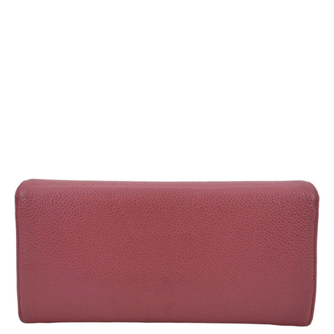 CHANEL Timeless CC Flap Caviar Leather Wallet Pink