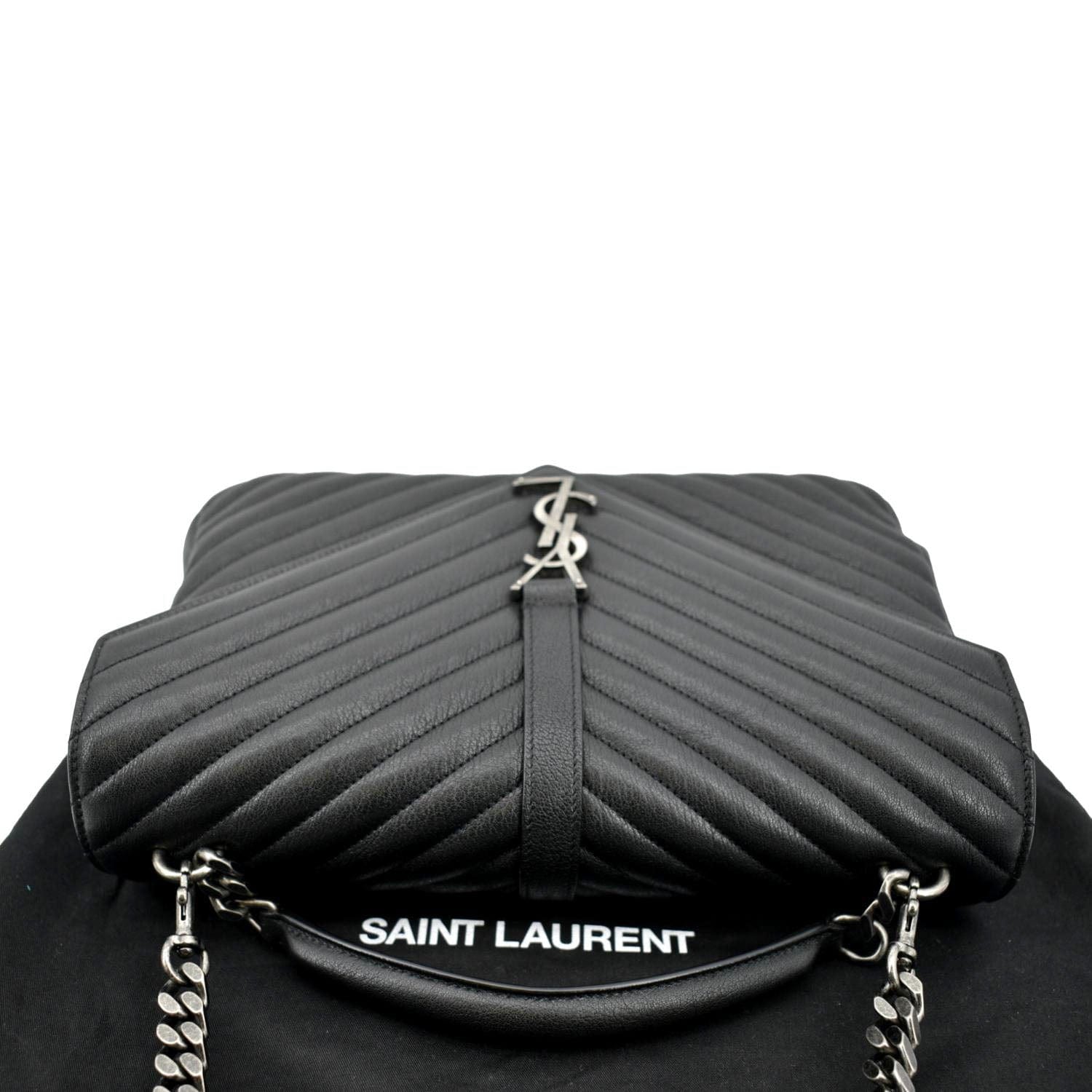 YSL Saint Laurent college bag large size black