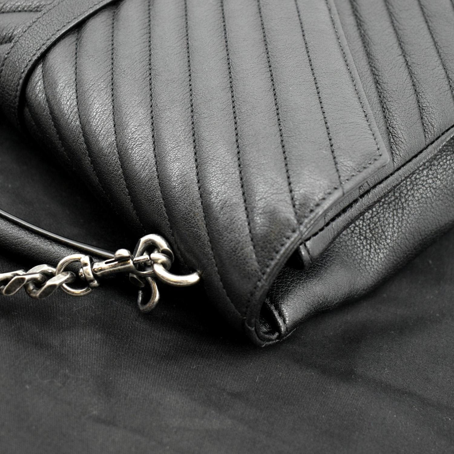 Yves Saint Laurent College Large Lambskin Shoulder Bag