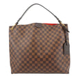 LOUIS VUITTON Graceful MM Damier Ebene Shoulder Bag Brown