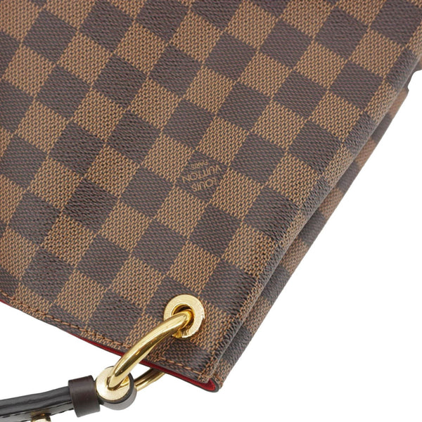 LOUIS VUITTON Graceful MM Damier Ebene Shoulder Bag Brown