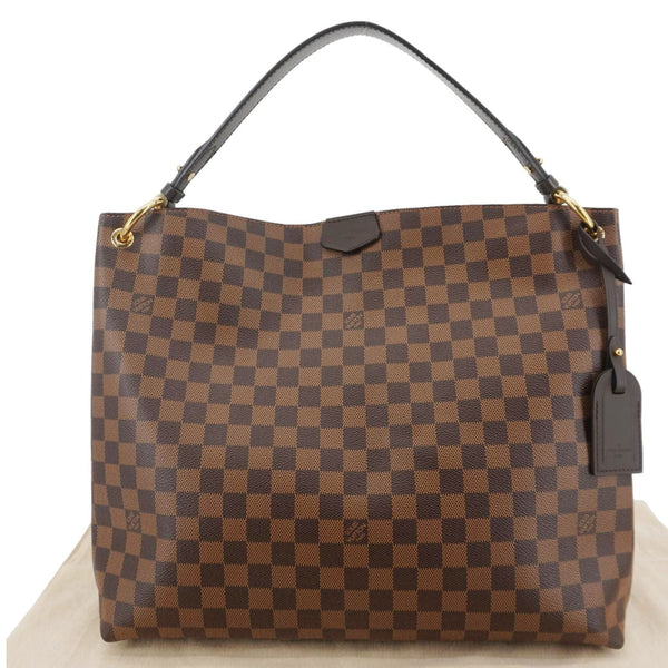 LOUIS VUITTON Graceful MM Damier Ebene Shoulder Bag Brown