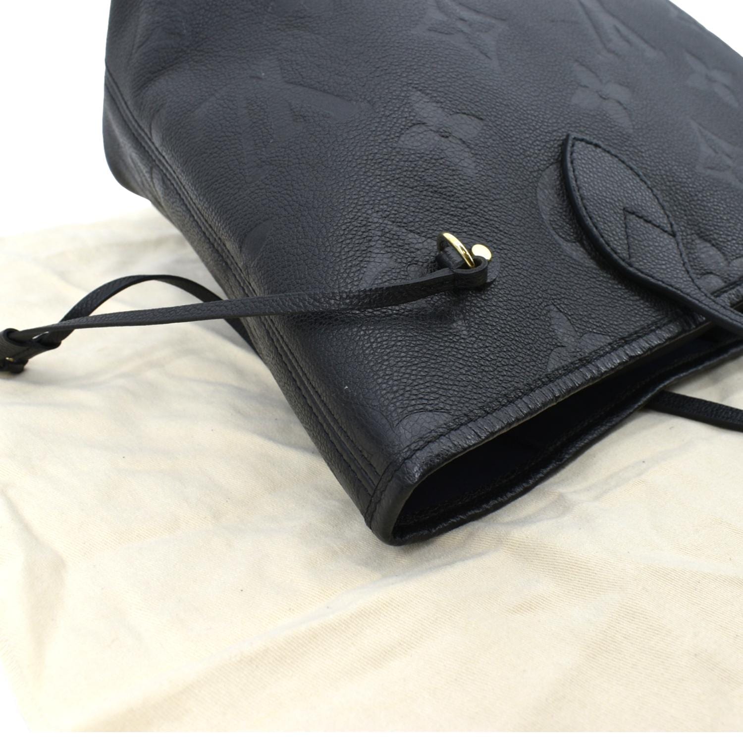 Neverfull MM Bag - Luxury Monogram Empreinte Leather Blue
