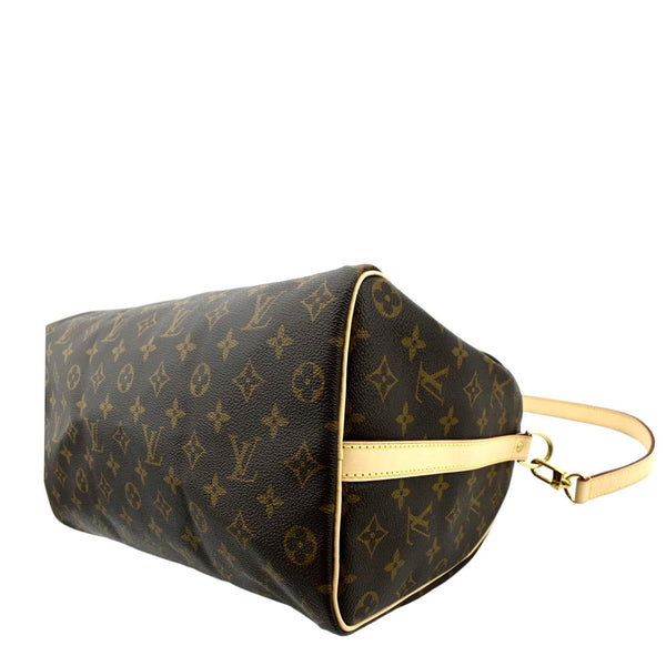 LOUIS VUITTON Speedy 35 Bandouliere Monogram Canvas Shoulder Bag Brown