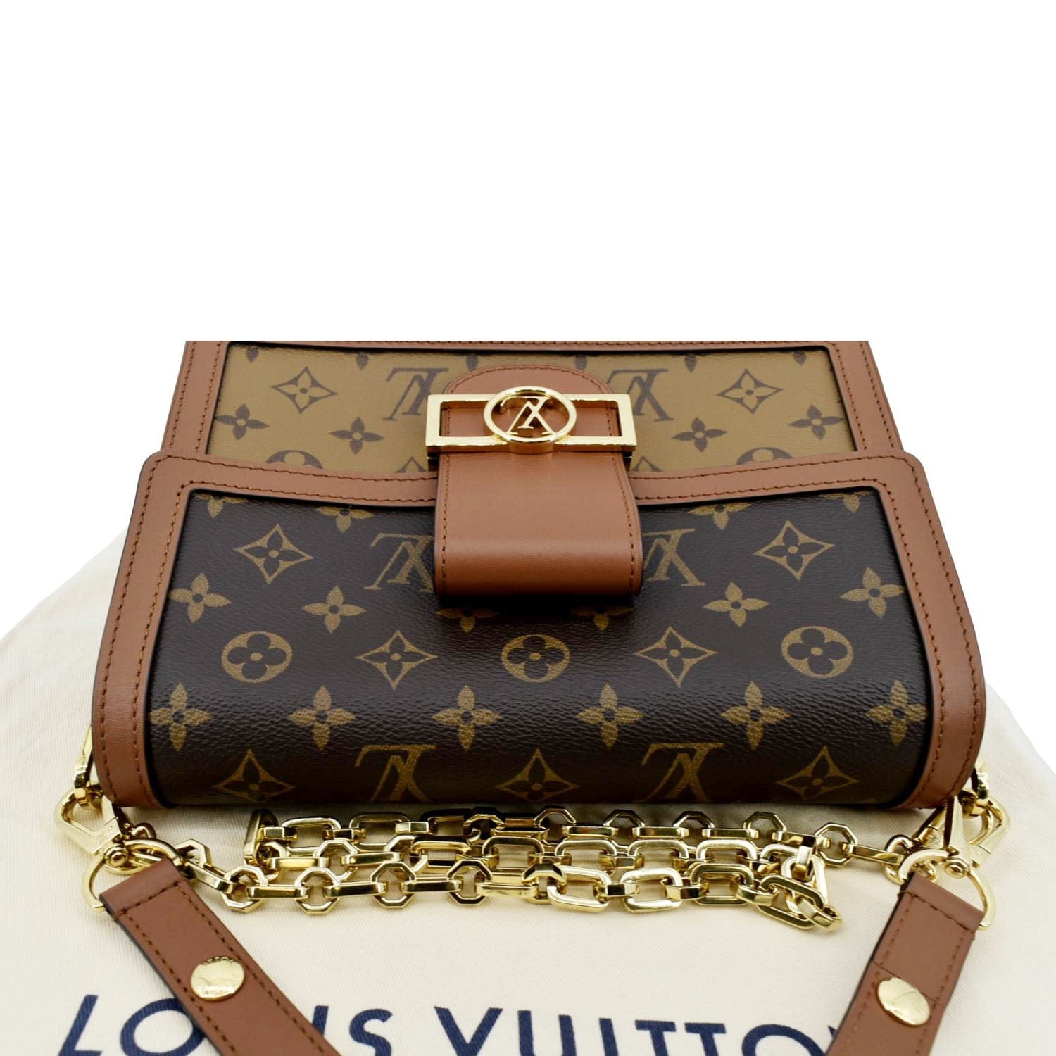 Louis Vuitton Ebene Reverse Monogram Dauphine MM Shoulder Bag Gold  Hardware, 2019 Available For Immediate Sale At Sotheby's