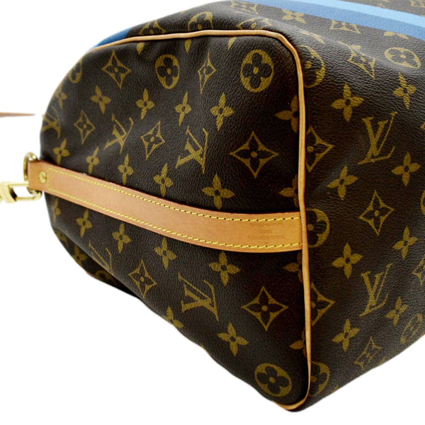 LOUIS VUITTON Speedy 40 Bandouliere Heritage Monogram Canvas Travel Bag Brown