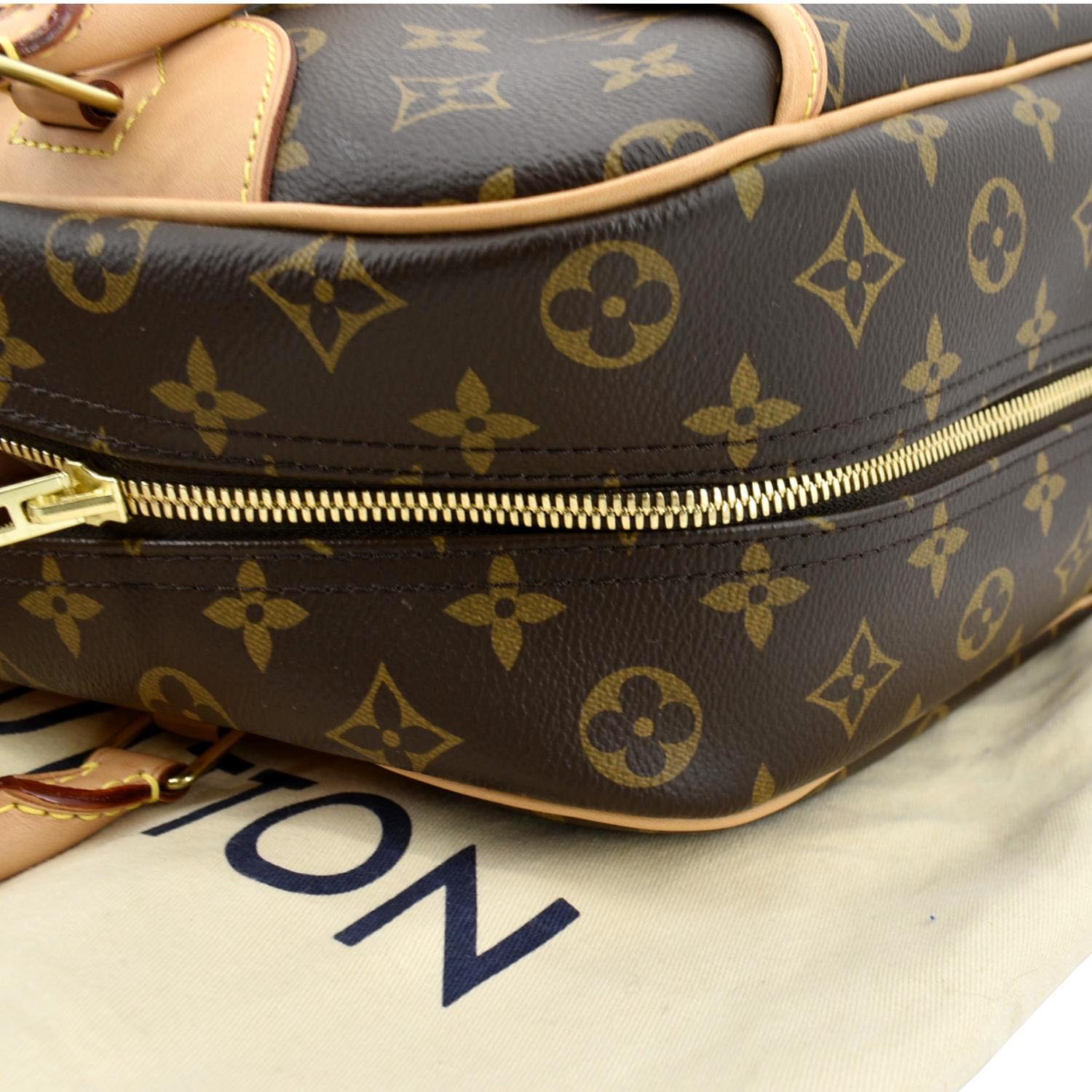 Louis Vuitton Monogramm Deauville Bowling Bag Leder ref.409319