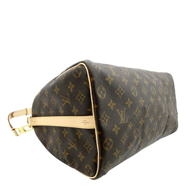 LOUIS VUITTON Speedy 35 Bandouliere Monogram Canvas Shoulder Bag Brown