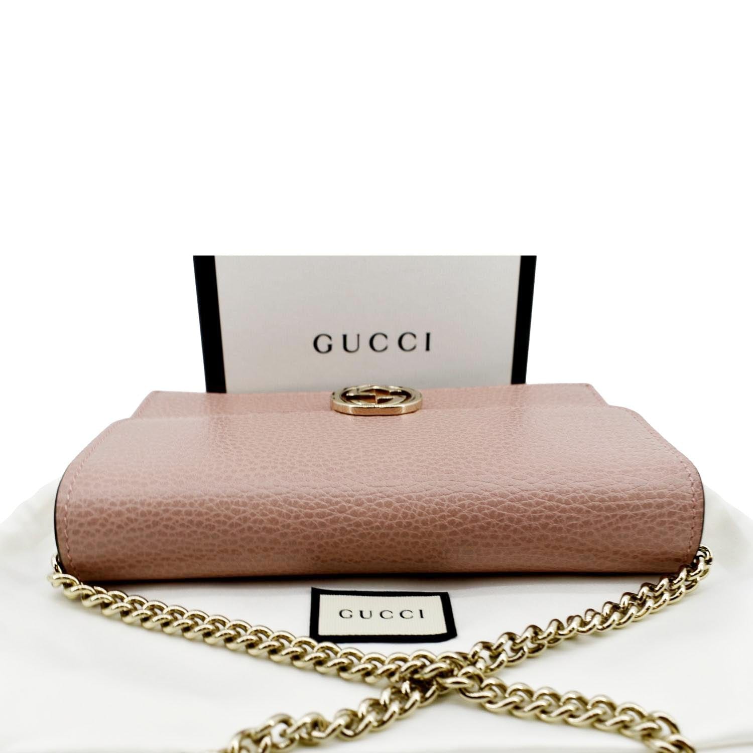Gucci Interlocking G Shoulder Bag Small Pink  Gucci crossbody bag, Pink  gucci purse, Gucci bag