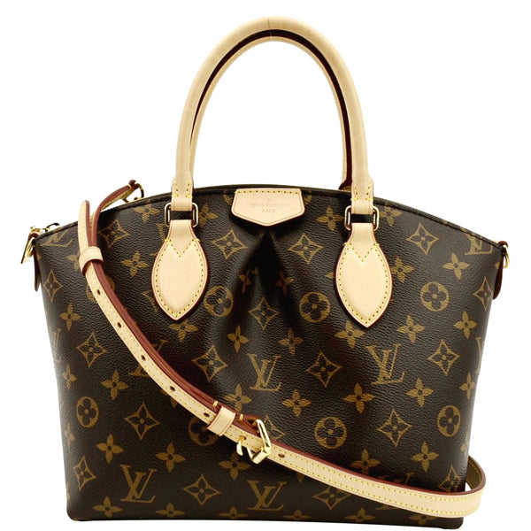 LOUIS VUITTON Boetie PM Monogram Canvas Satchel Shoulder Bag Brown