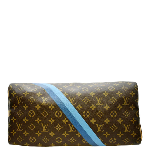 LOUIS VUITTON Speedy 40 Bandouliere Heritage Monogram Canvas Travel Bag Brown