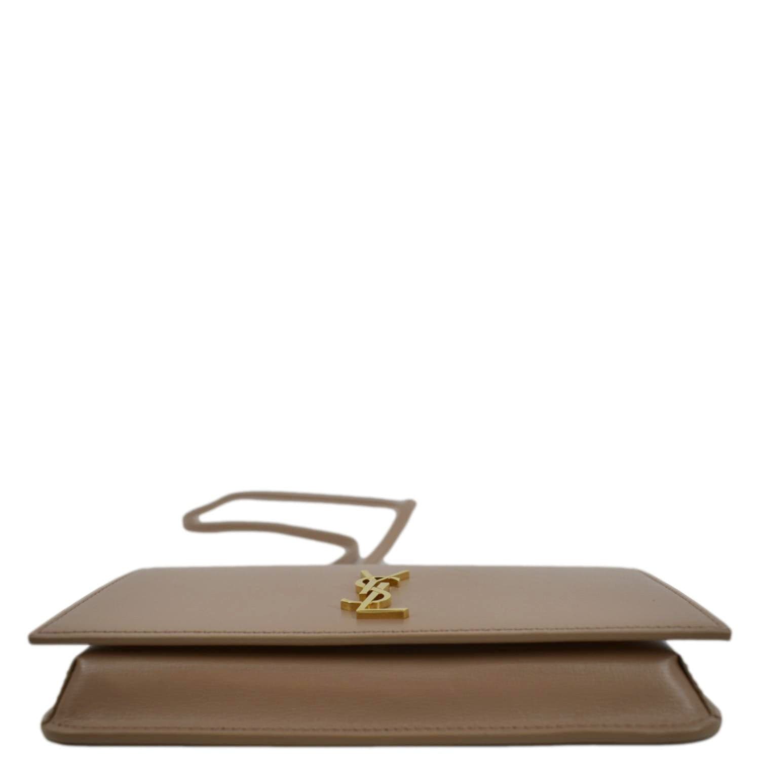 Business card holder with flap in smooth leather, Saint Laurent