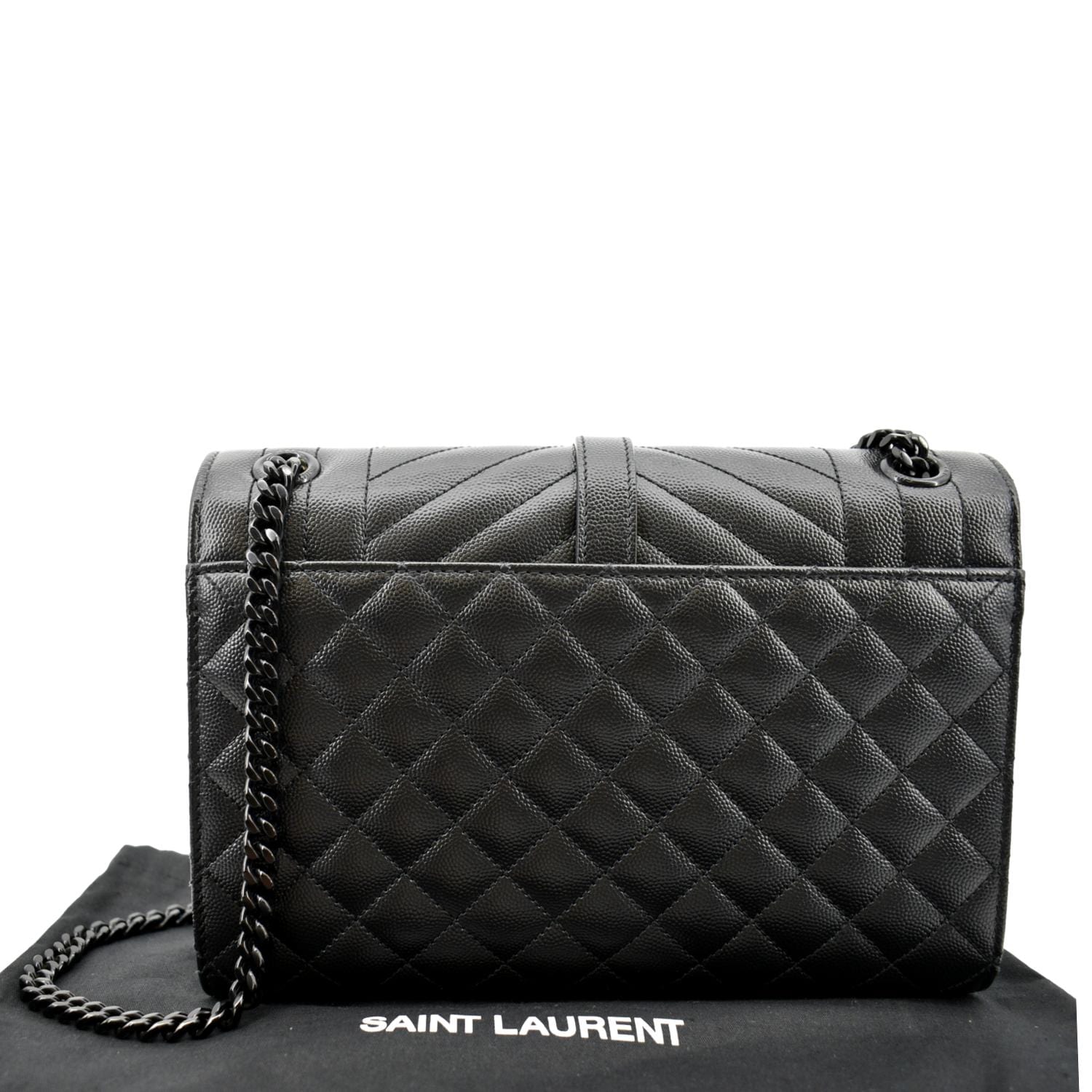 Saint Laurent Small Tri-Quilt Envelope Chain Bag