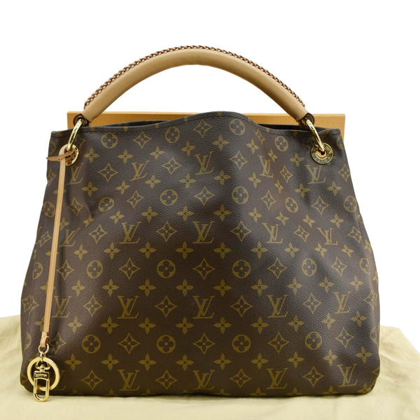 LOUIS VUITTON Artsy MM Monogram Canvas Hobo Bag Brown