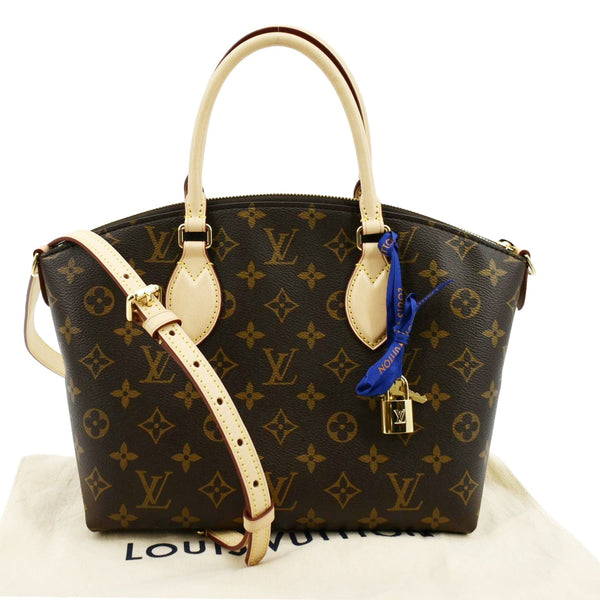 LOUIS VUITTON Boetie PM Monogram Canvas Satchel Shoulder Bag Brown