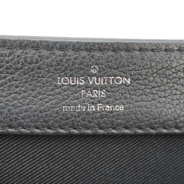 LOUIS VUITTON Lockme II BB Pebbled Leather Shoulder Bag Black